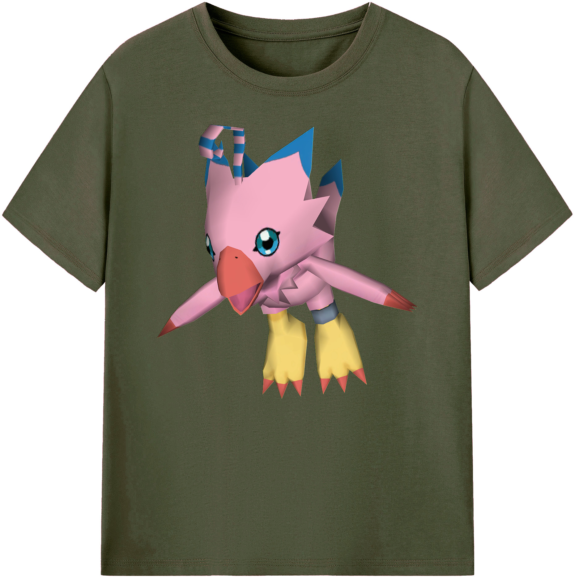（画像用） Digimon デジタルモンスター/デジモン 綿100％ メンズ半袖Tシャツ｜肌触りやわらか＆通気性